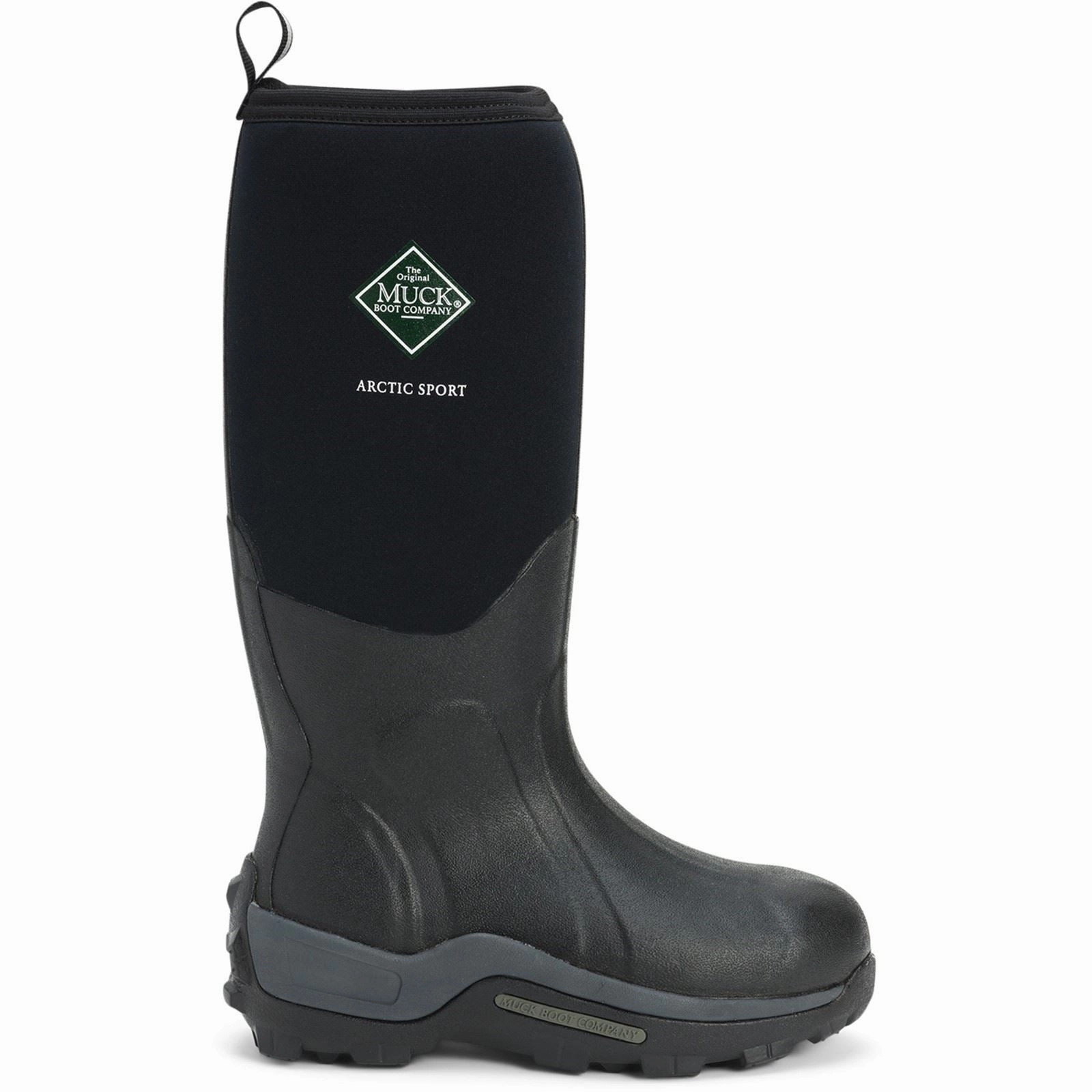 Muck Boots Arctic Sport Rubber Black Wellington Boots Mud Trekker