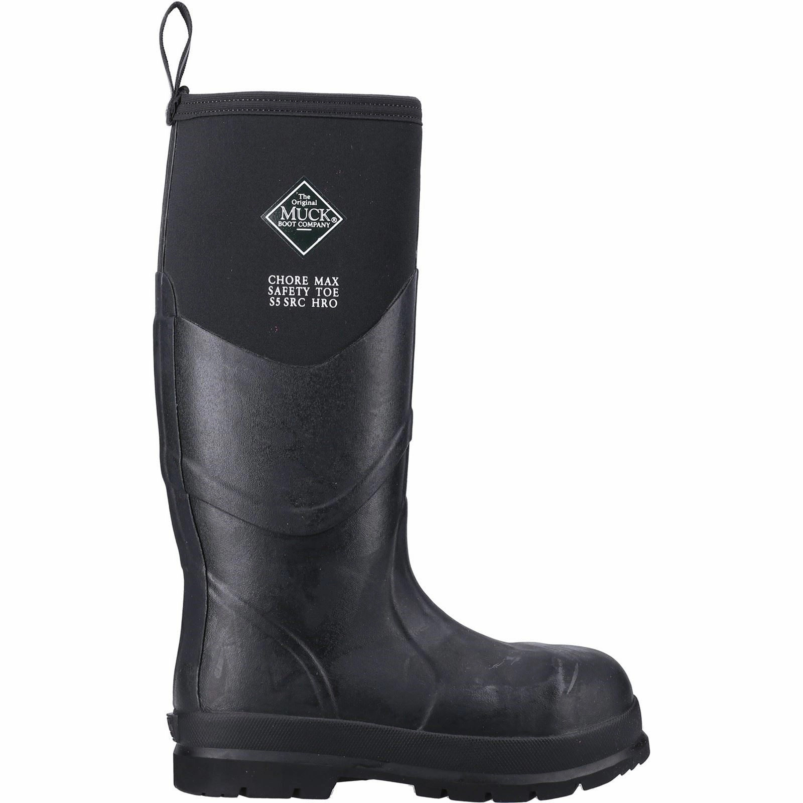 Muck Boots Chore Max S5 Rubber Black Wellington Boots Light Trek