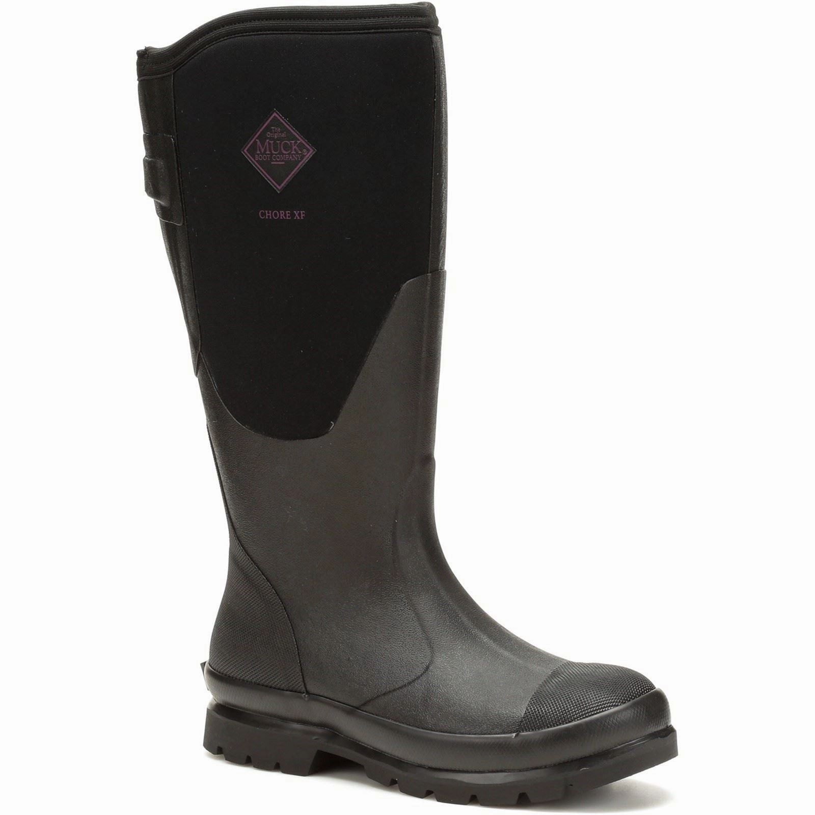 Muck Boots Chore XF Rubber Black Wellington Boots Heavy Duty Fit All-Terrain Wear