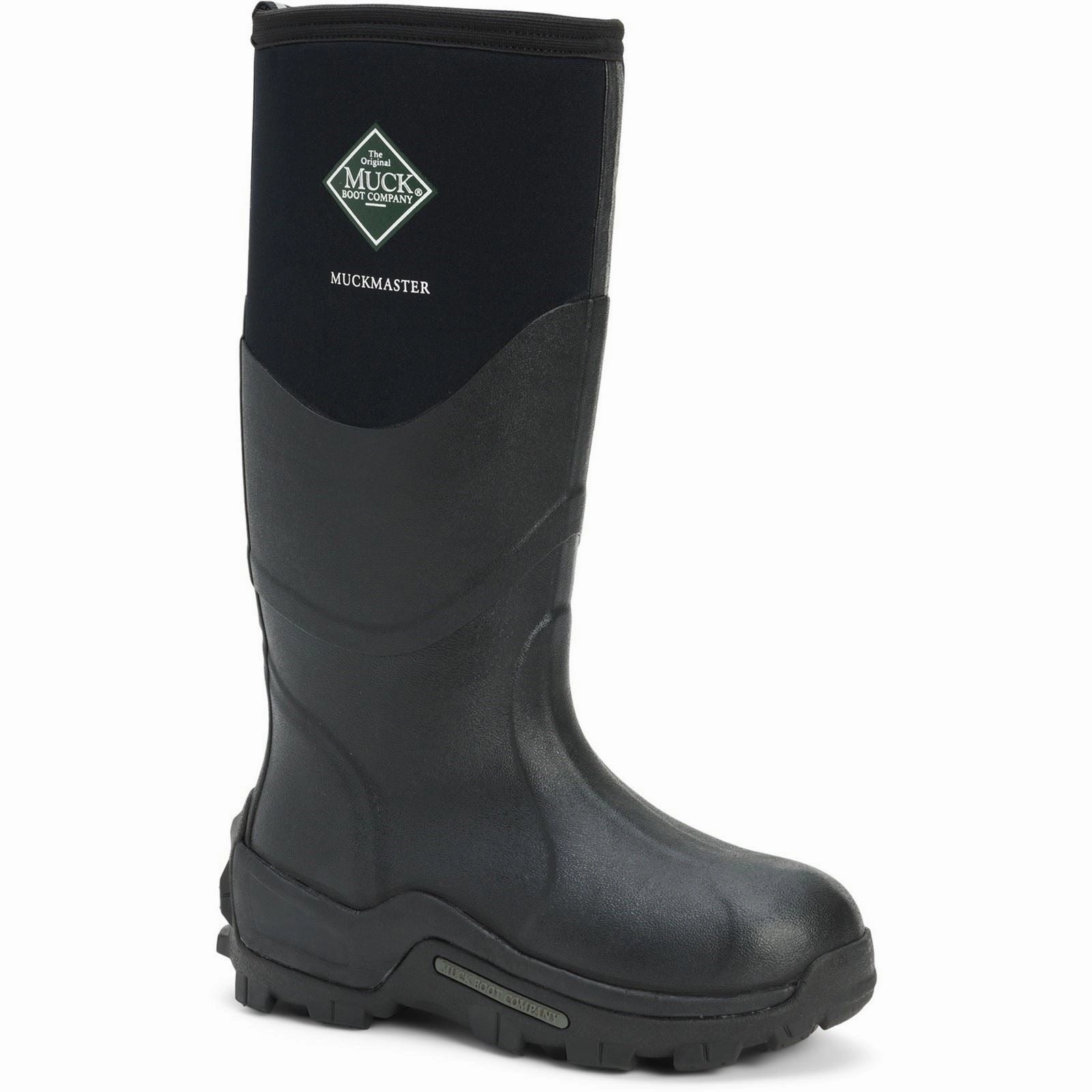 Muck Boots Muckmaster Hi Rubber Black Wellington Boots Heavy Duty Comfort Fit