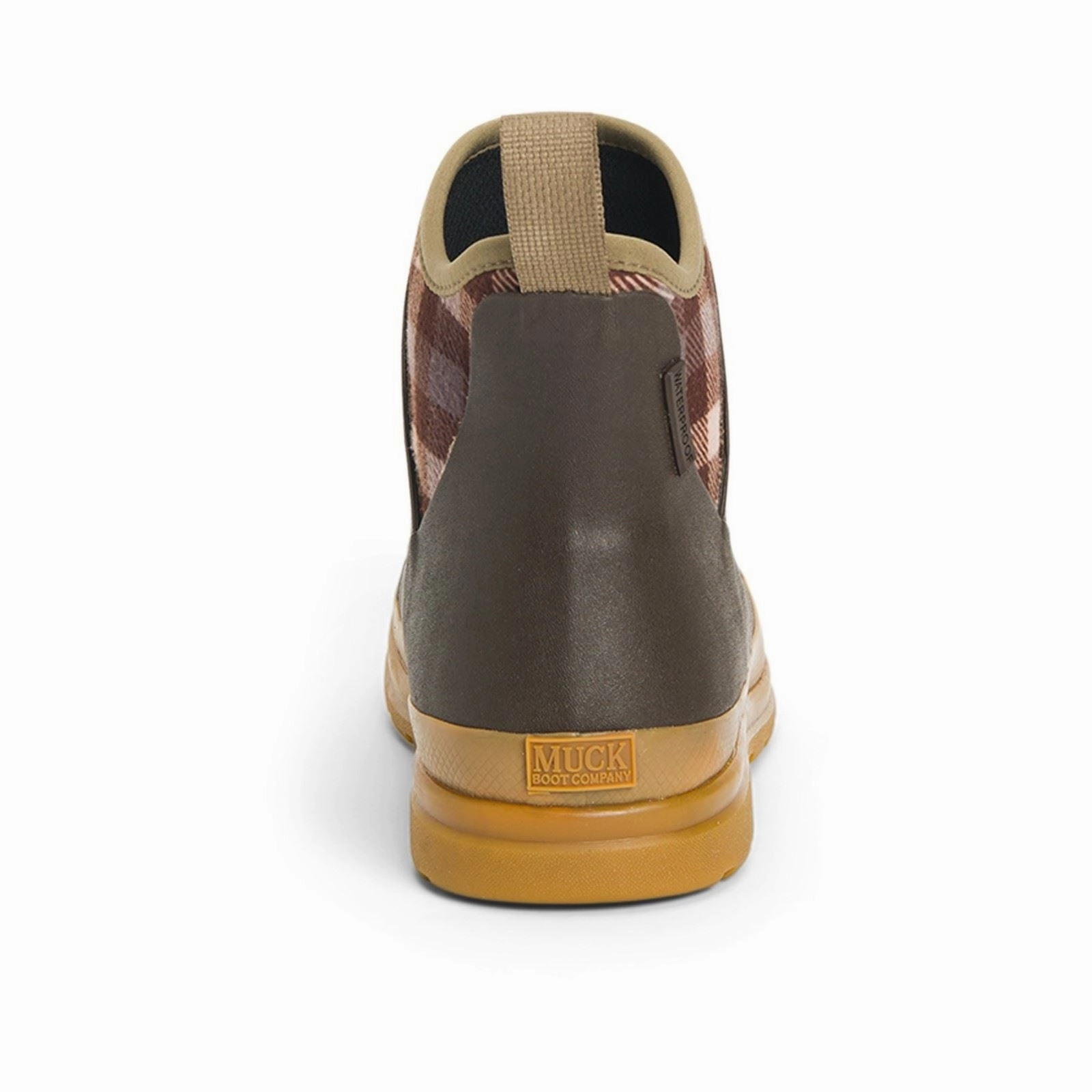 Muck Boots Originals Ankle Rubber Brown/Plaid/Gum Wellington Boots Easy Store