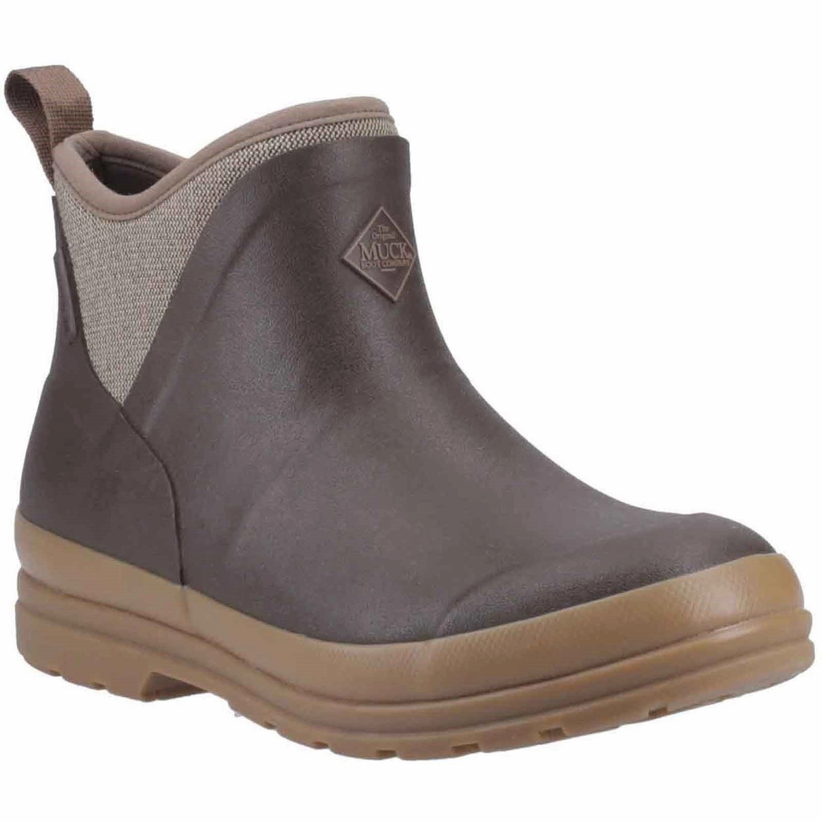 Slip Free Protection Muck Boots Originals Rubber Women's Brown/Herringbone Wellington Boots