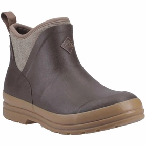 Slip Free Protection Muck Boots Originals Rubber Women's Brown/Herringbone Wellington Boots