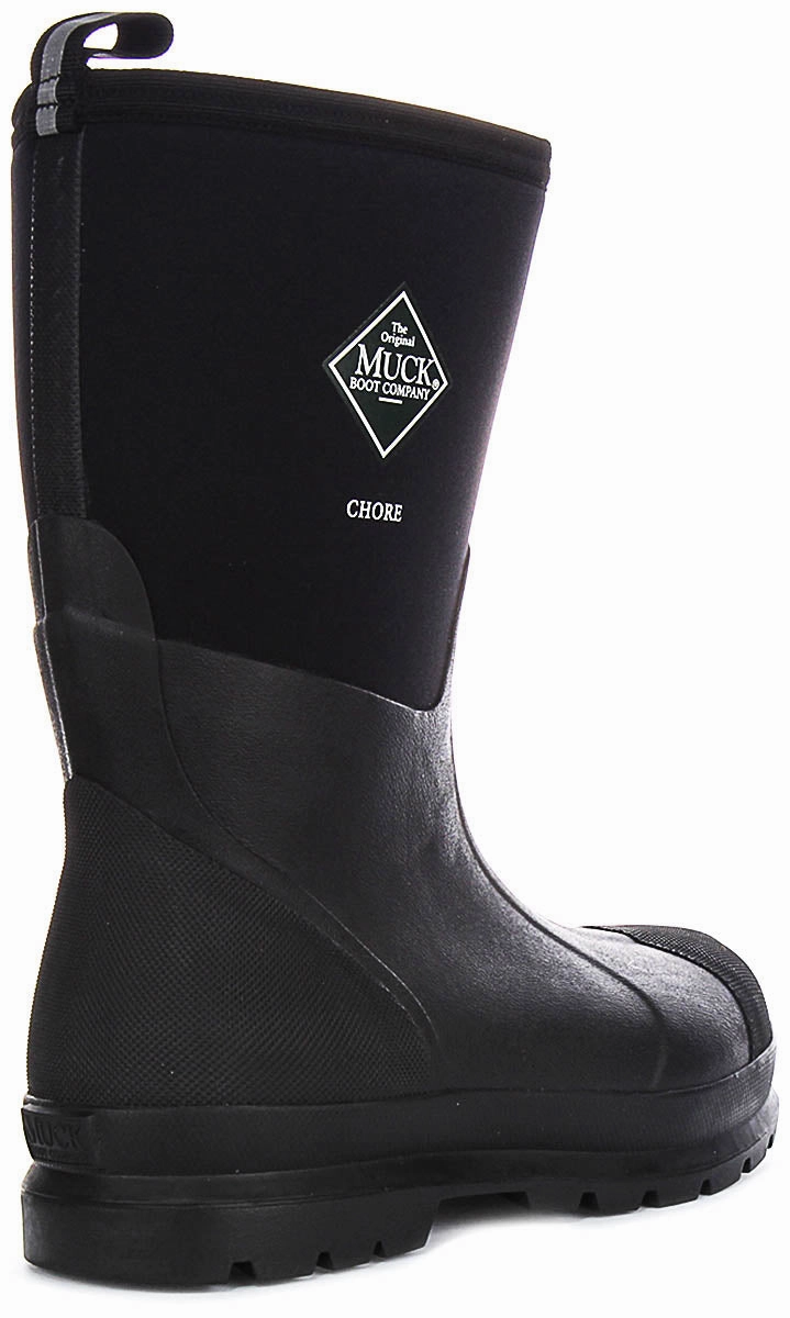 Muck M Chore Mid Boots In Black For Men soft feel