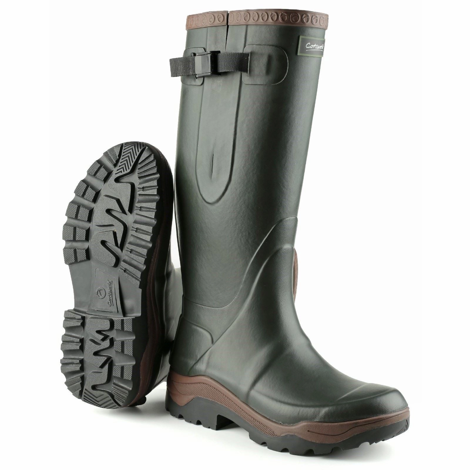 Mud Shield Max Cotswold Compass Rubber Green Wellington Boots