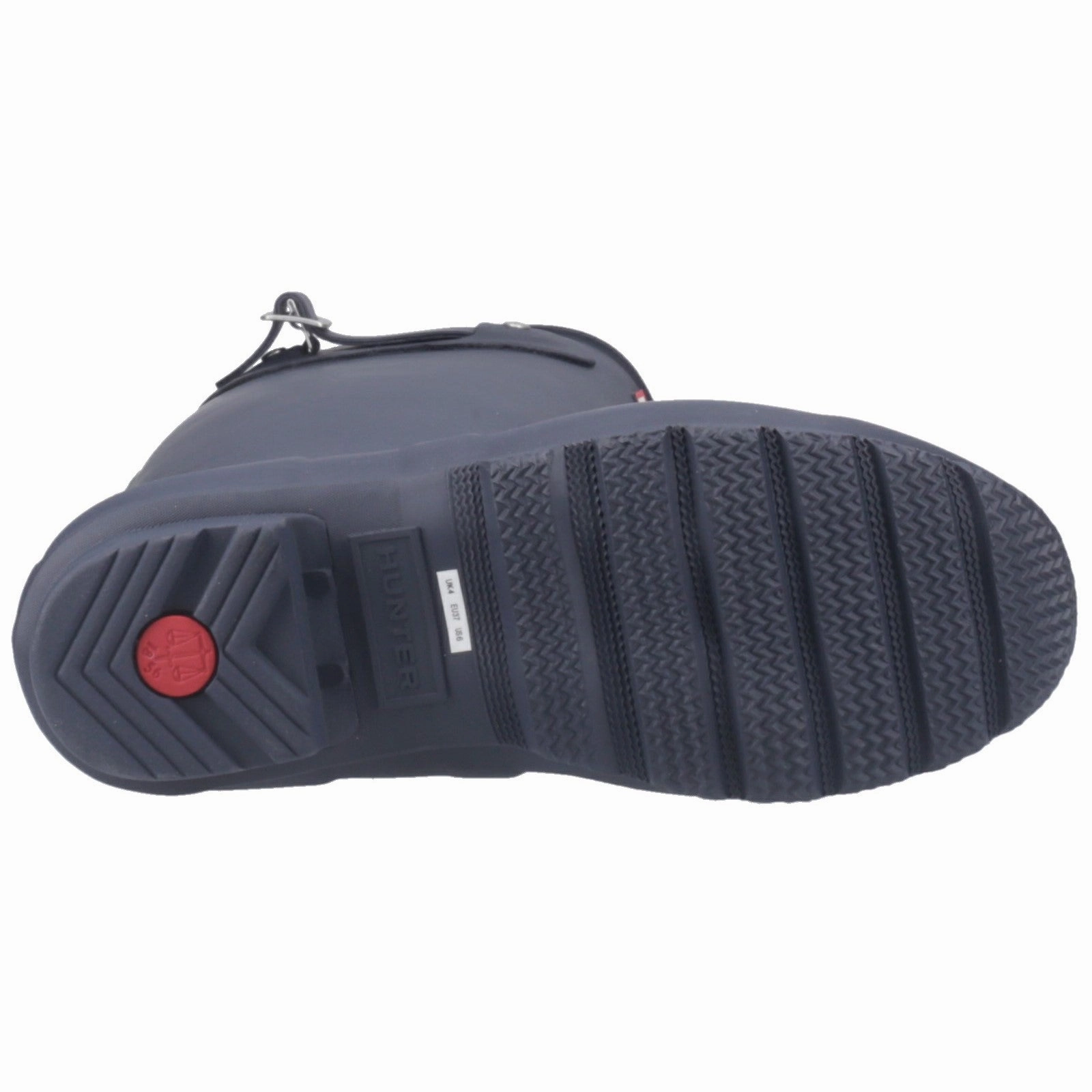 Mud Step Pro Original Tall Tartan Back Strap Wellington Female Navy