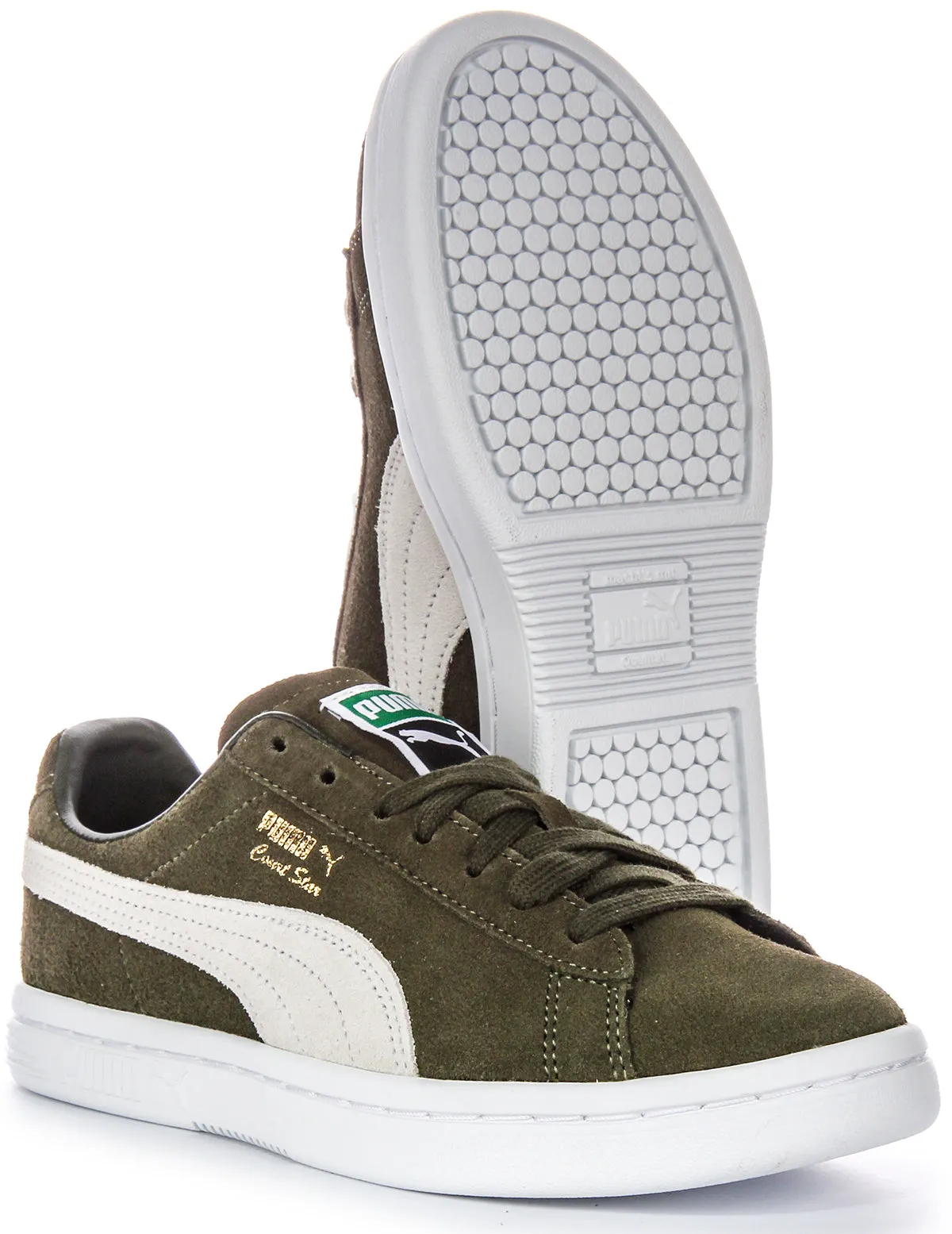 Multi-Functional Puma Court Star Suede In Forest Green