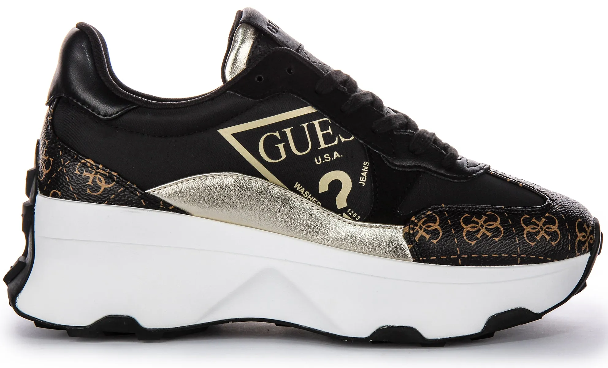 Multi Layer Guess Caleb In Black Brown For Women