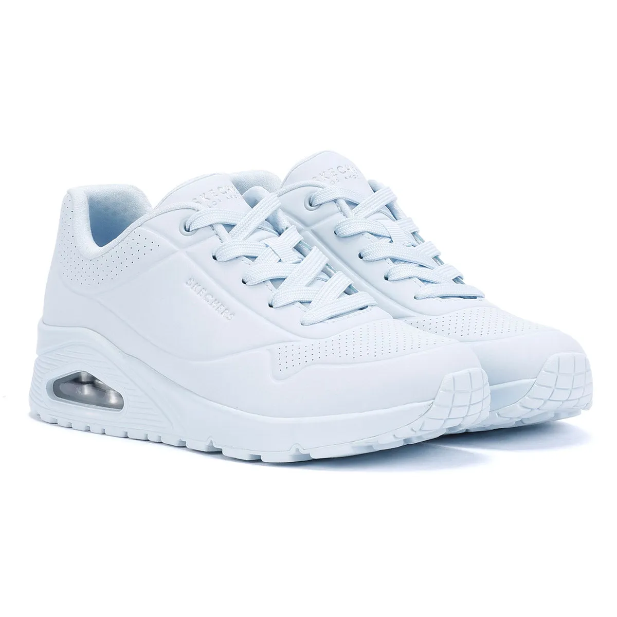 Skechers Uno Women's Light Blue Trainers Lace Up