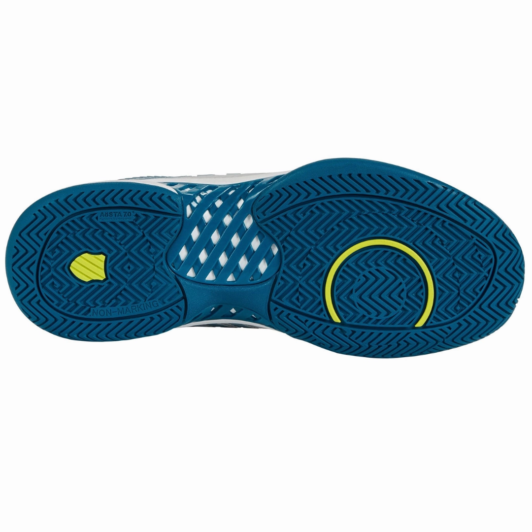 Multi Court Use K Swiss Hypercourt Express AC Mens Tennis Shoes - White / Blue