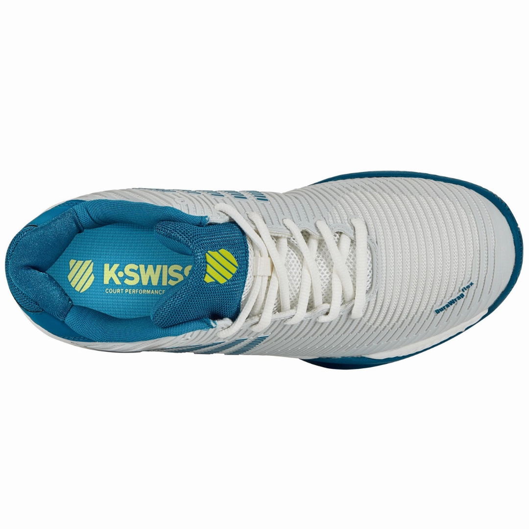 Multi Court Use K Swiss Hypercourt Express AC Mens Tennis Shoes - White / Blue