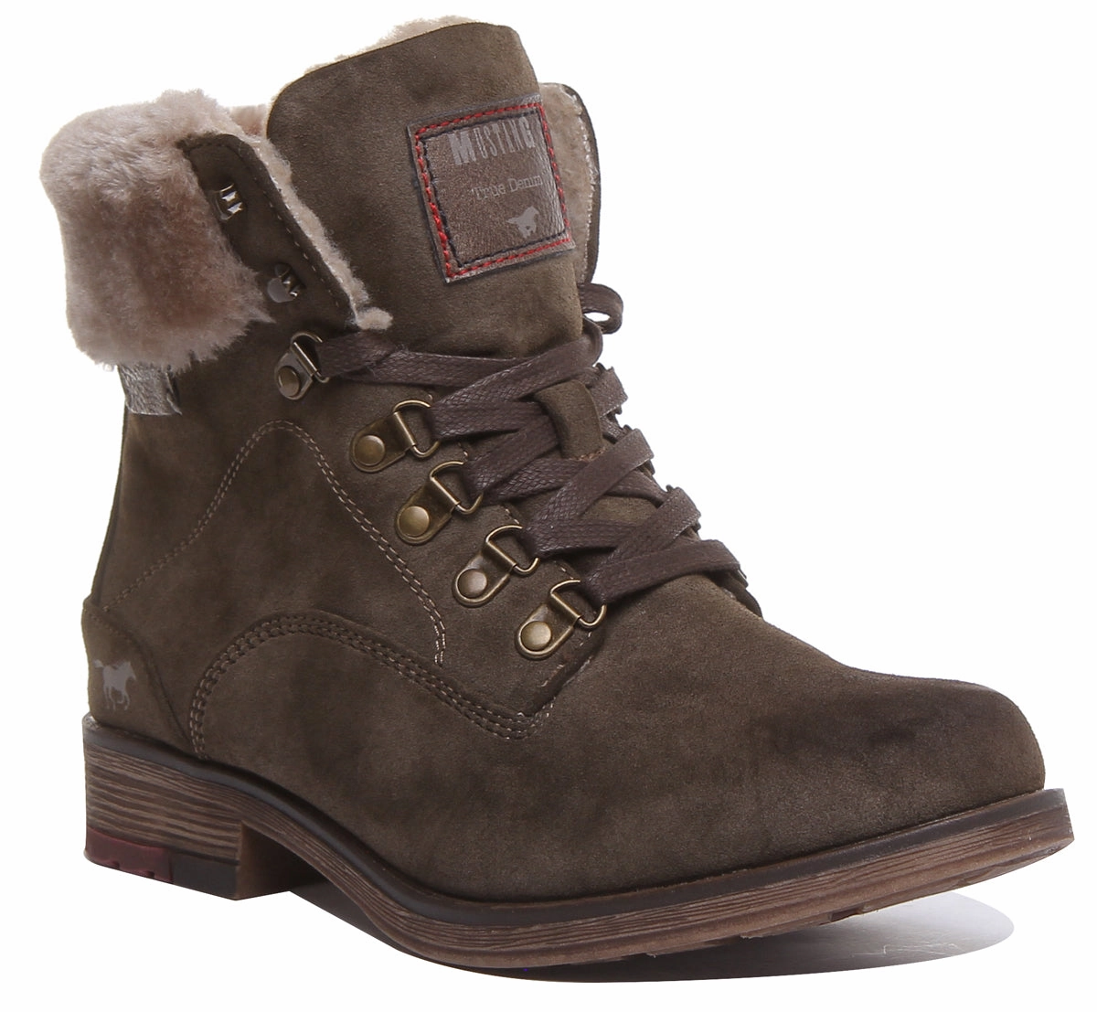 Offroad Trail Secure Lacing Mustang 1295-609 In Olive For Womens