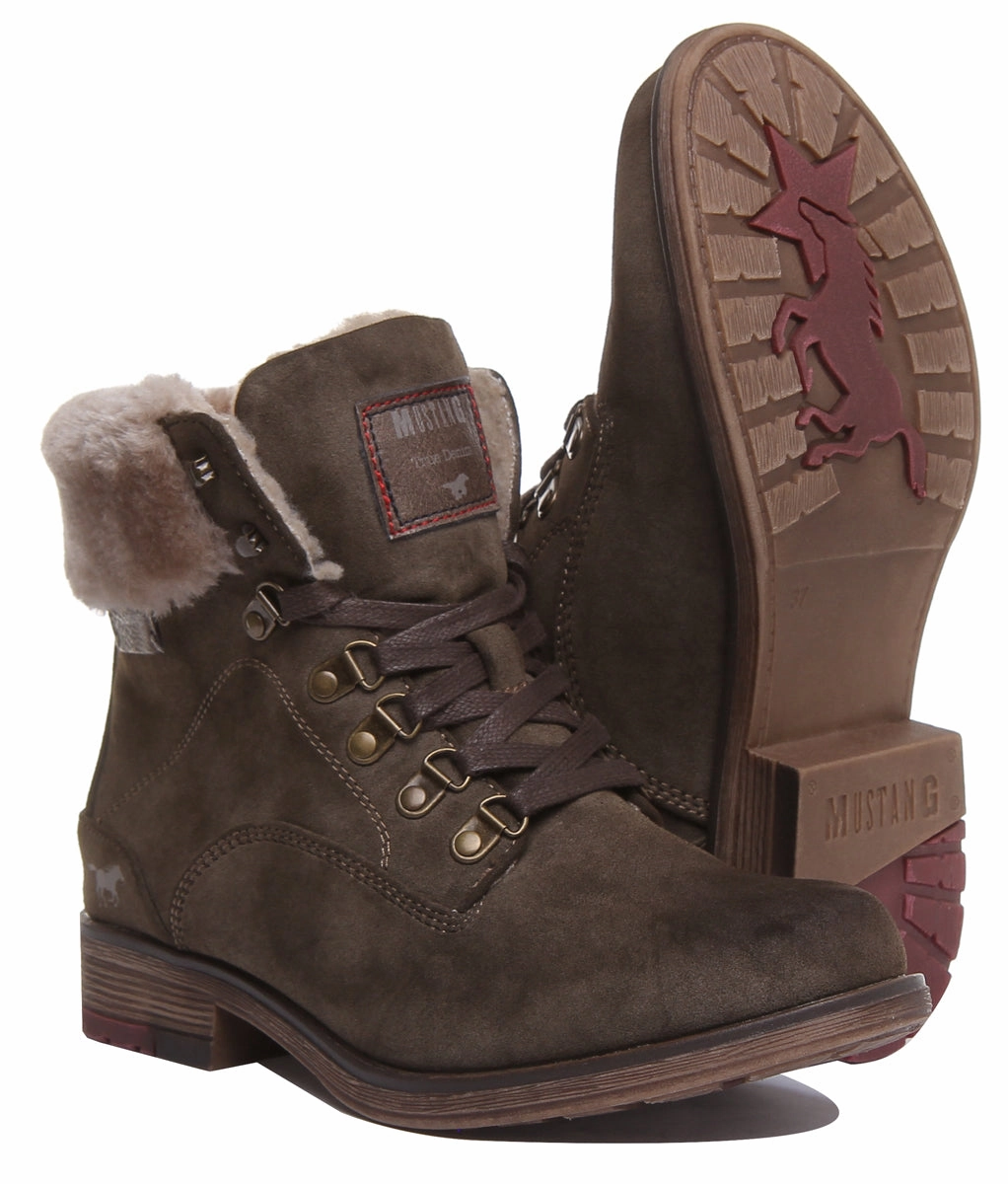 Mustang 1295-609 In Olive For Womens Mountain Flex Gear