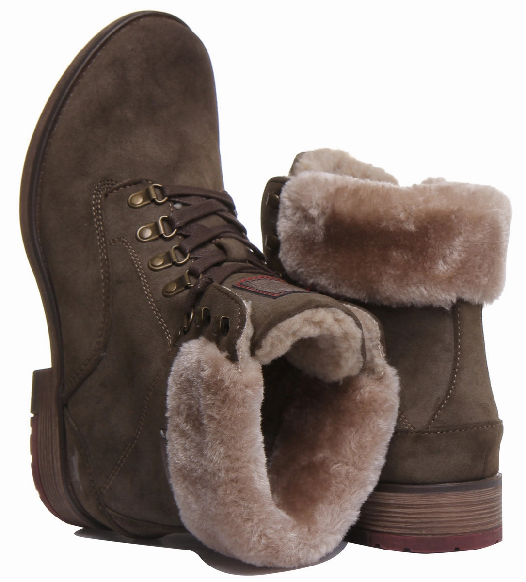 Mustang 1295-609 In Olive For Womens Mountain Flex Gear