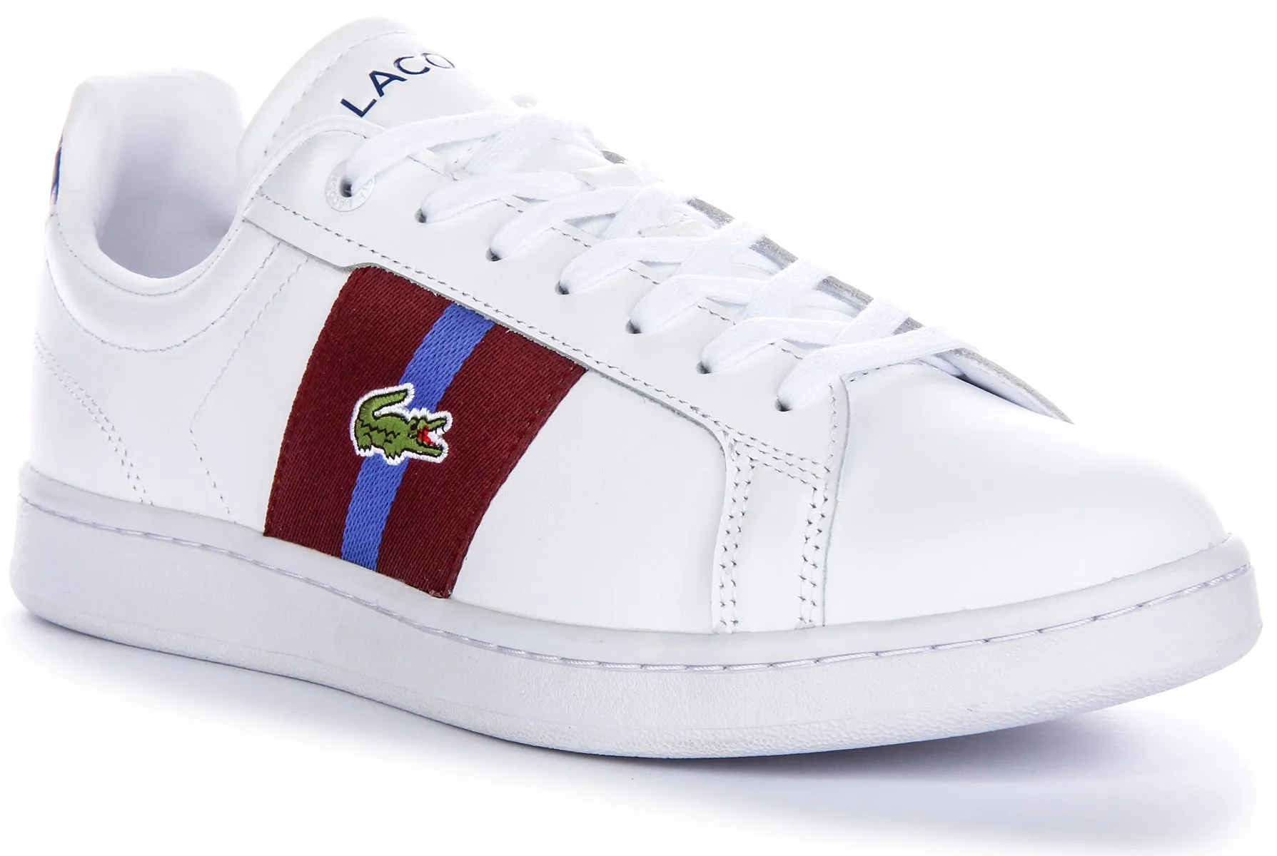 Sportswear Gear Lacoste Carnaby Pro CGR In White Burgundy For Men