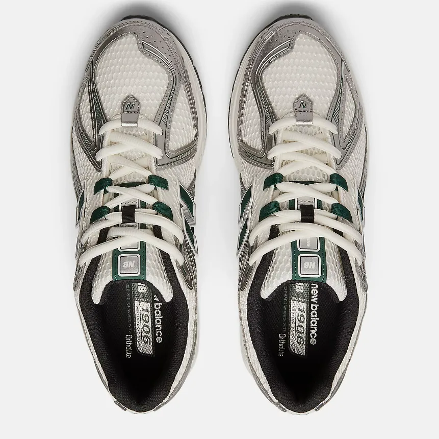 NEW BALANCE 1906R M1906REU Silver Metallic Nightwatch Green Unisex (LF) custom-fit