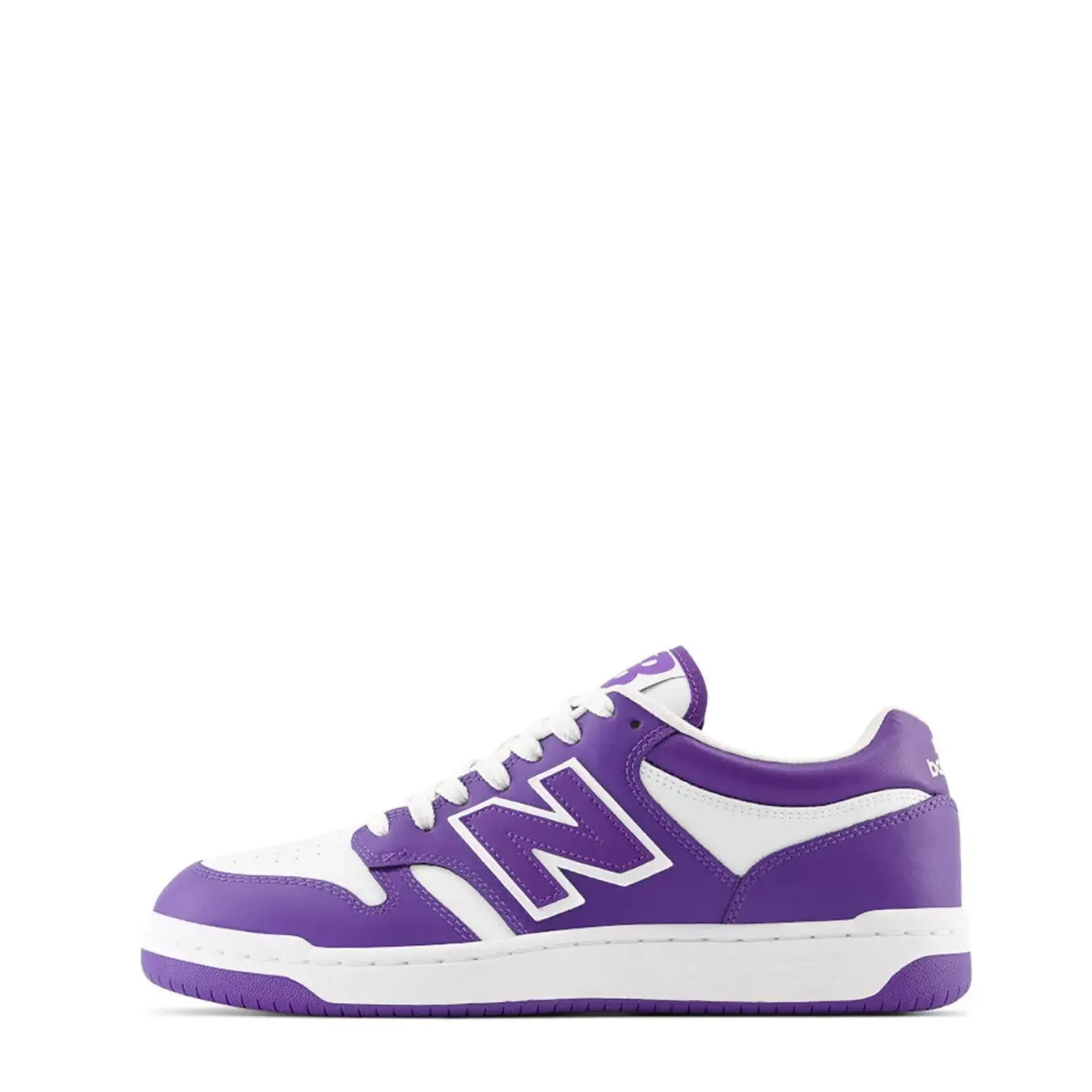New Balance 480 Trainers White / Prism Purple Structured