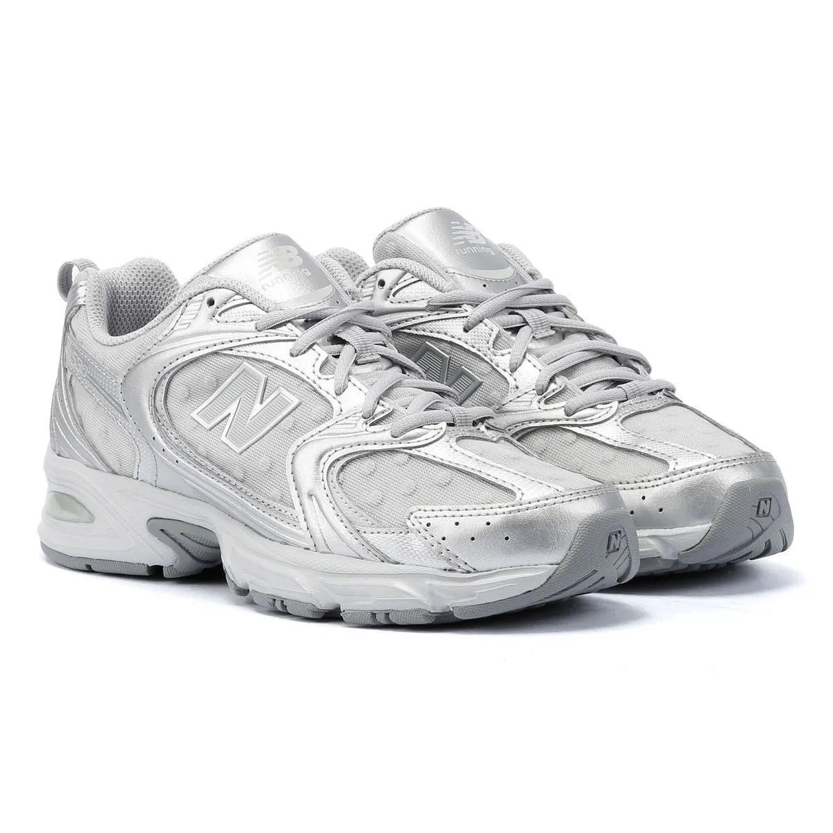 New Balance 530 Women's Raincloud / Silver Metalic Trainers Trend-setting arch Structured sole