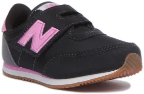 Fresh stability All-Season Wear New Balance Iv720Ug In Black Pink For Kids