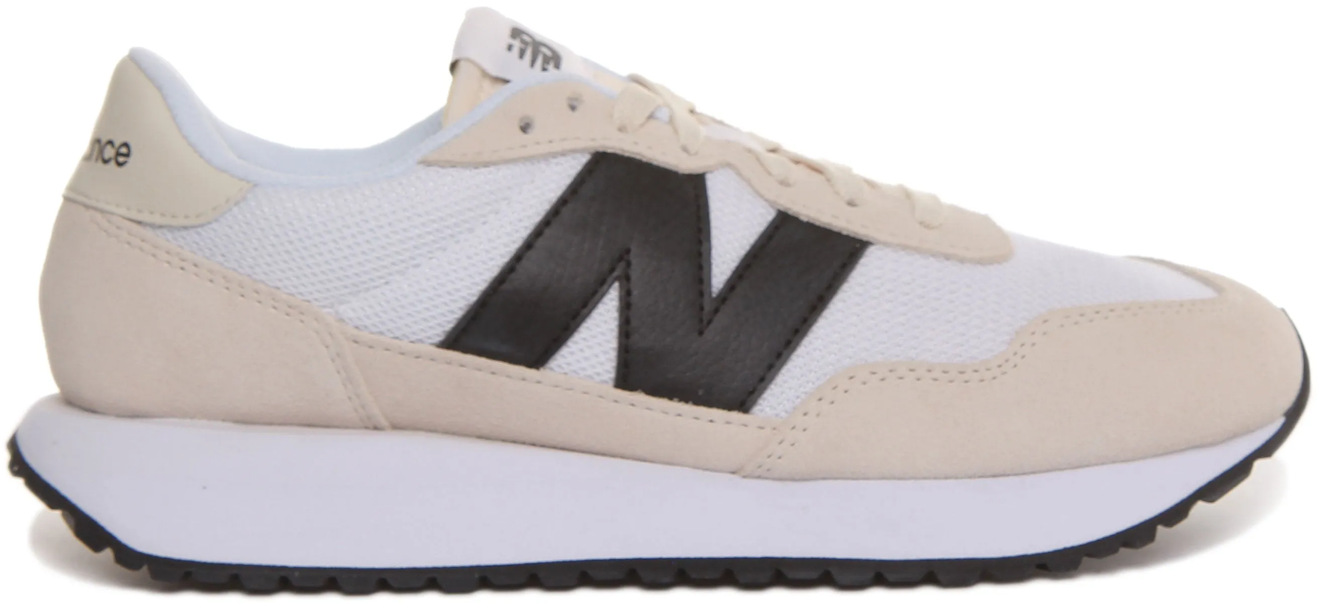 New Balance Ms237 In White Black Dry Step Tech