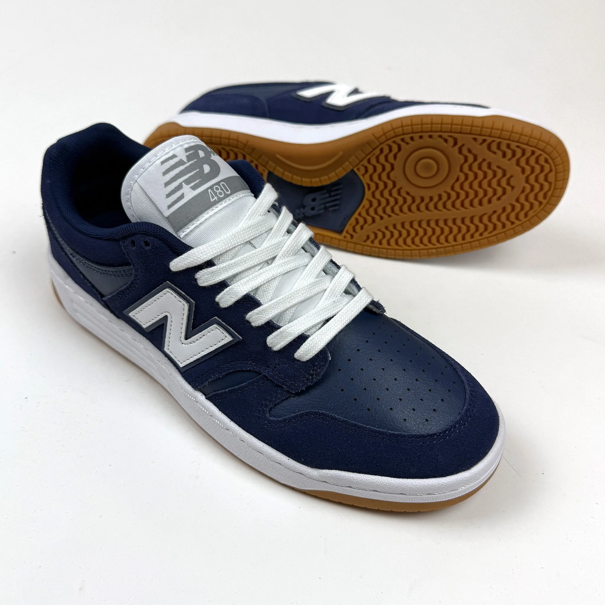 New Balance Numeric 480PRO Navy/White Suede/Leather Plush traction