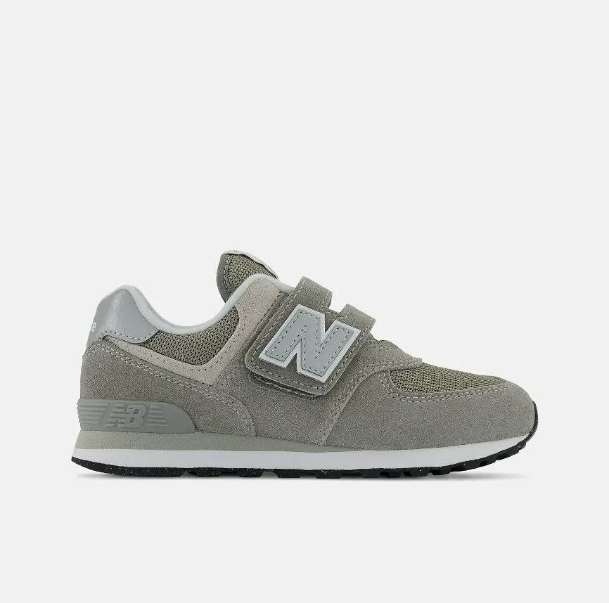 Stay Dry All-Season Wear NEW BALANCE PV574EVG Grey Velcro Kids (LF)