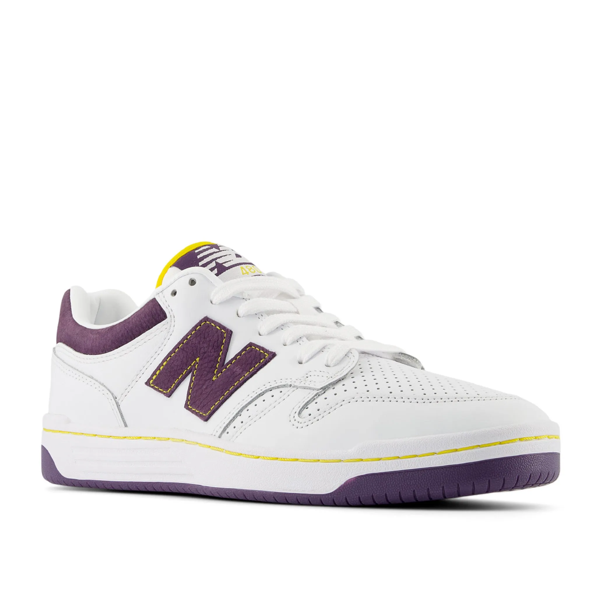 New Balance Rival Pack 480PST White/Purple/Yellow Sale Fast Fit