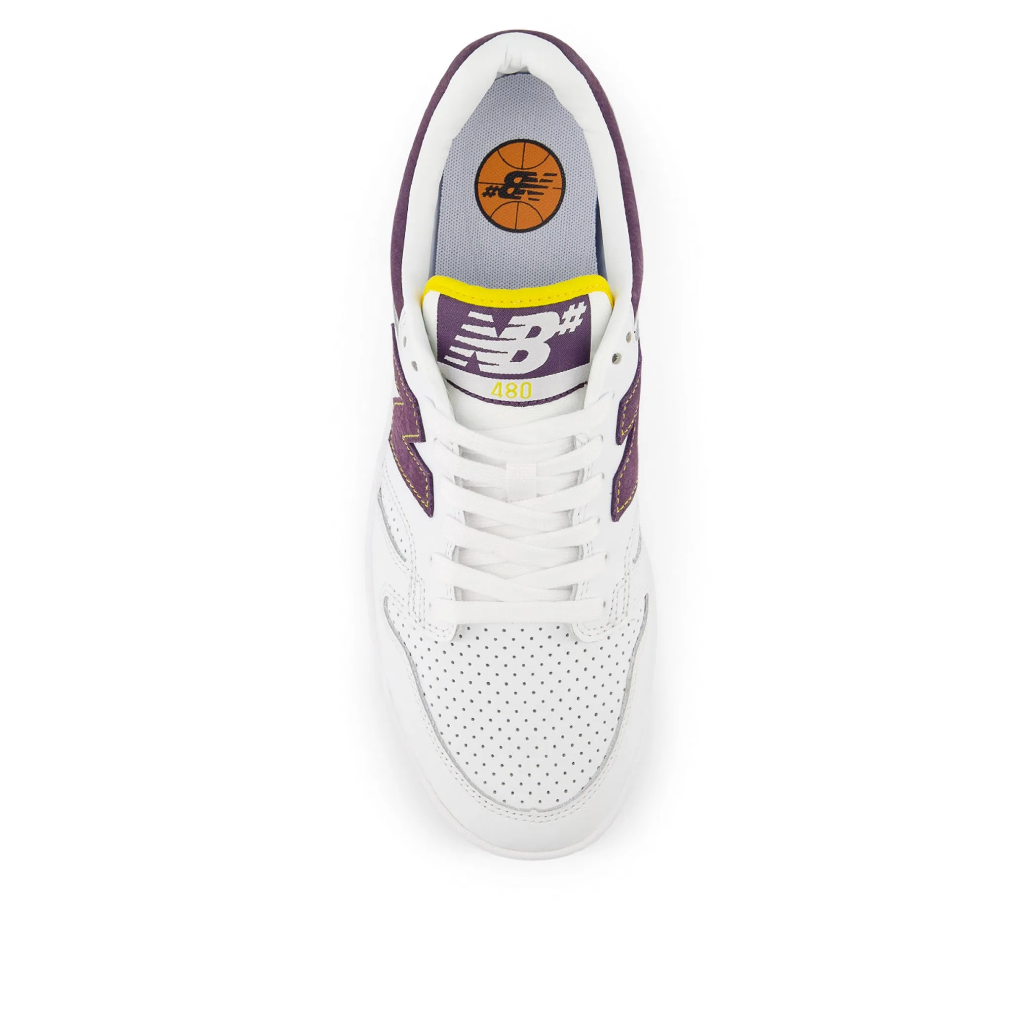 New Balance Rival Pack 480PST White/Purple/Yellow Sale Fast Fit