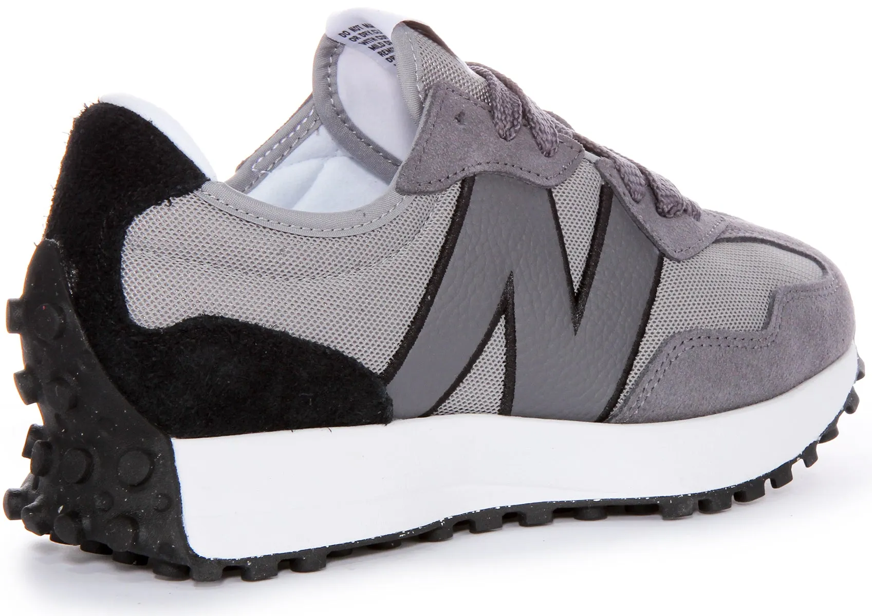 New Balance U327 MD In Grey Black Fast Dry Fabric