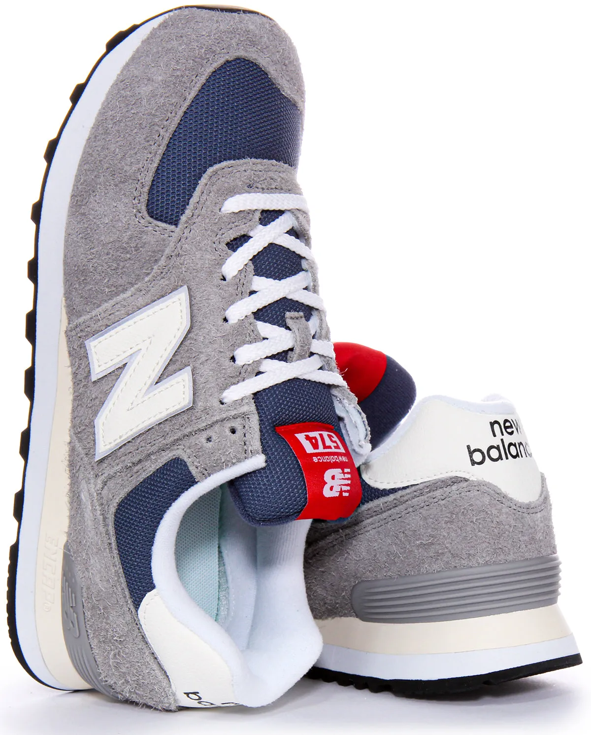 New Balance U574 GWH Trainers In Grey Blue Sophisticated piece