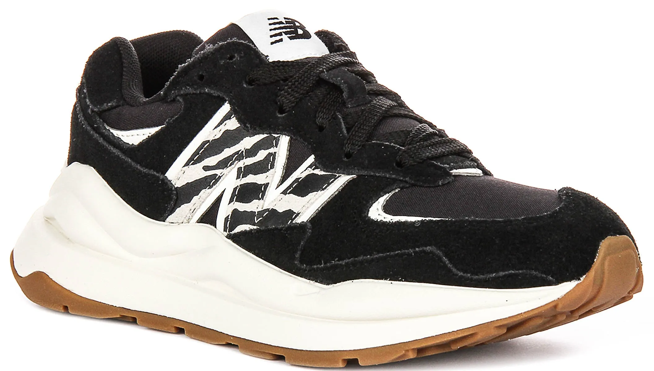 New Balance W574 APA In Black Leopard Secure Grip Quick Transition