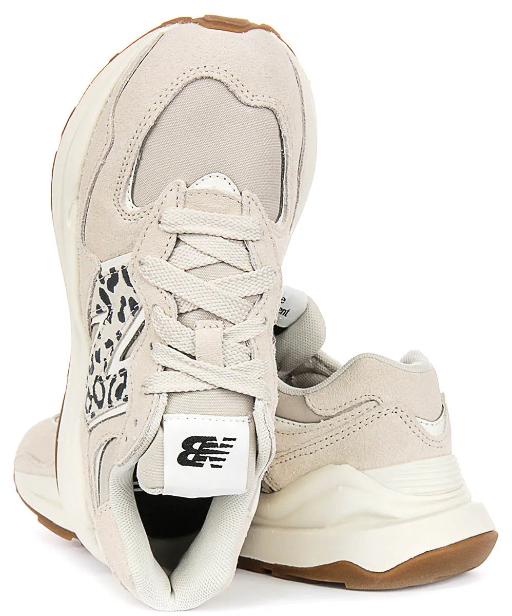 New Balance W574 APB In Taupe Leopard For Women Body Motion