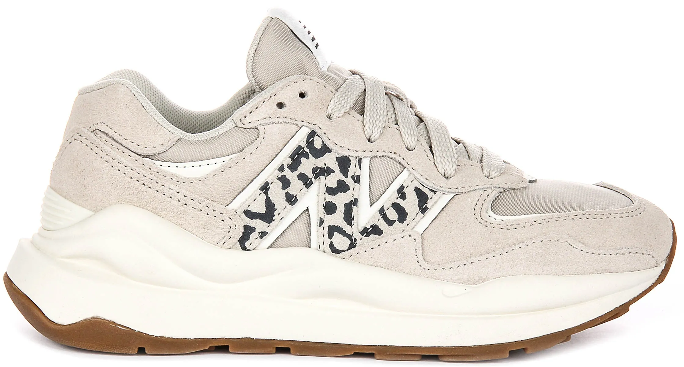 New Balance W574 APB In Taupe Leopard For Women Body Motion