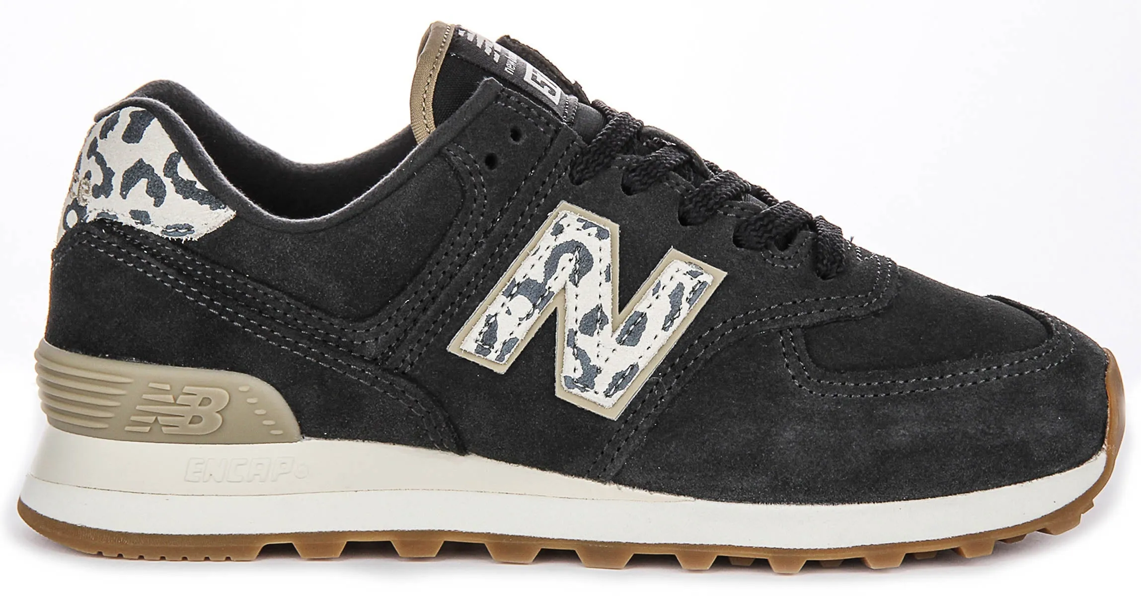 New Balance WL 574XE2 In Charcoal Leopard For Women Quick design