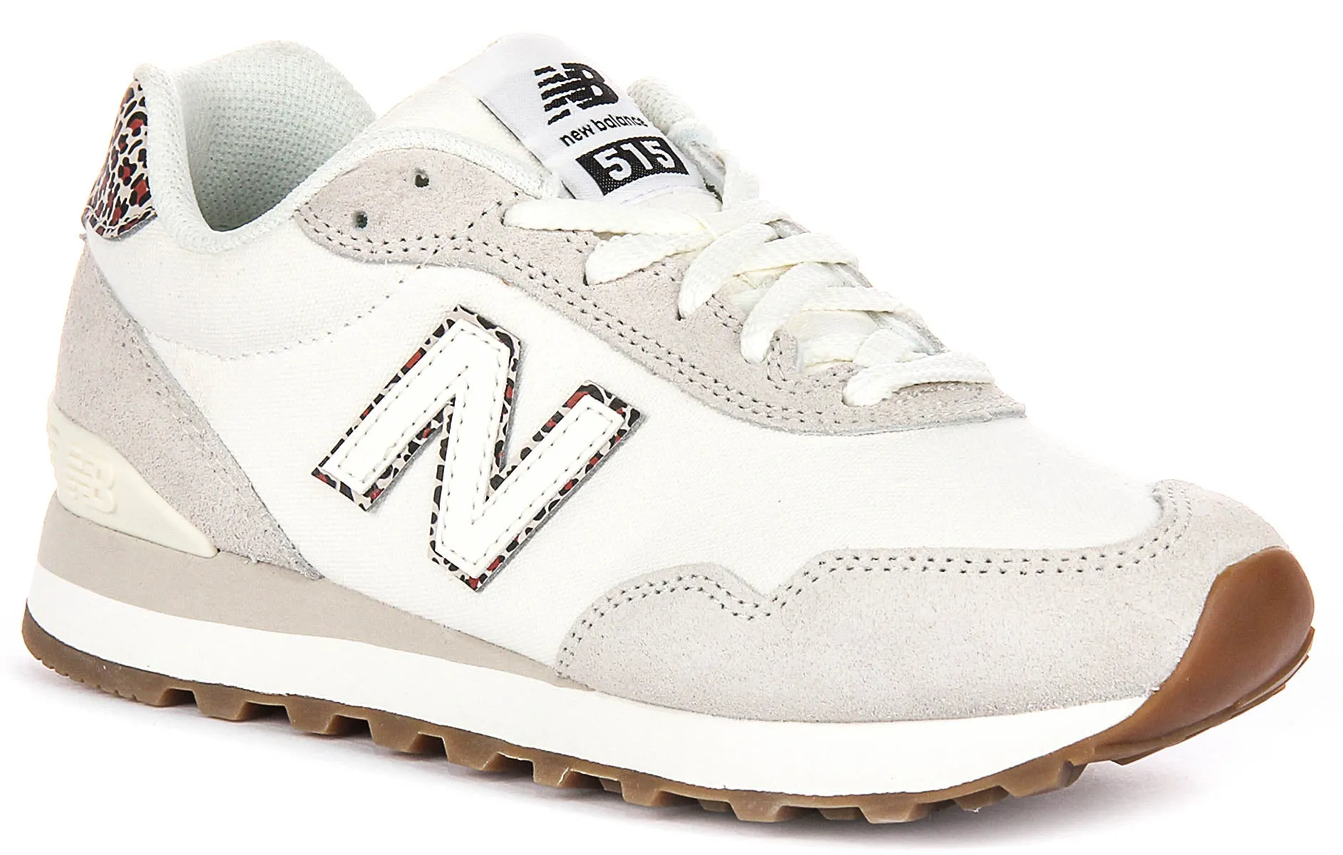 Lace Closure New Balance WL515 SO3 In White Leopard For Women