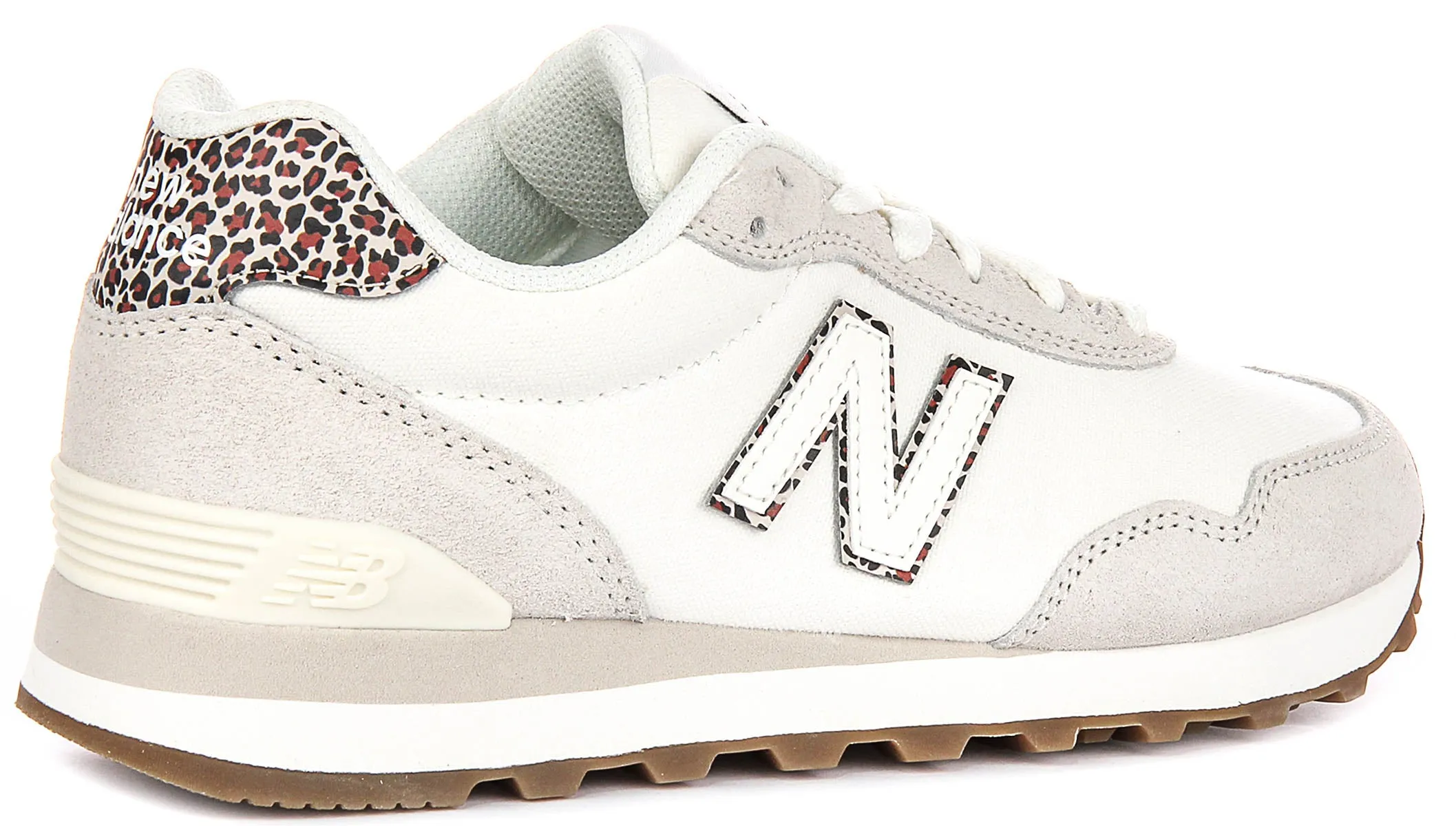 New Balance WL515 SO3 In White Leopard For Women Grip Traction