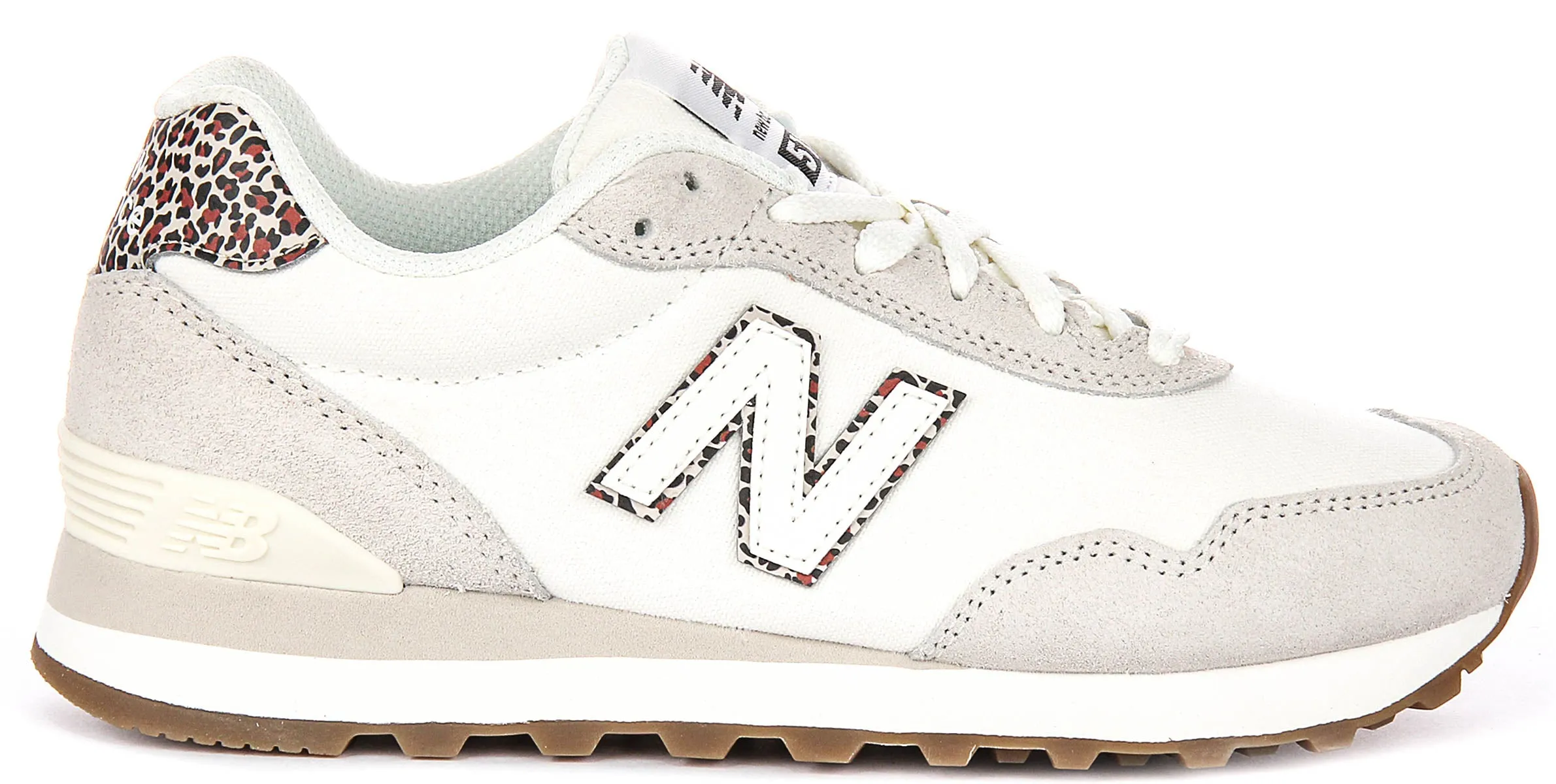 New Balance WL515 SO3 In White Leopard For Women Grip Traction