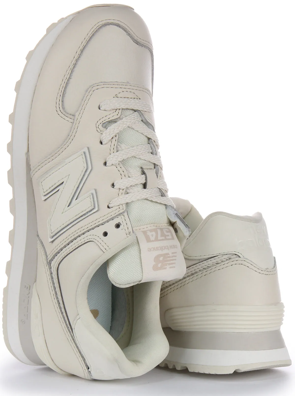 New Balance WL574 IR2 In Ivory For Women Premium Cushion