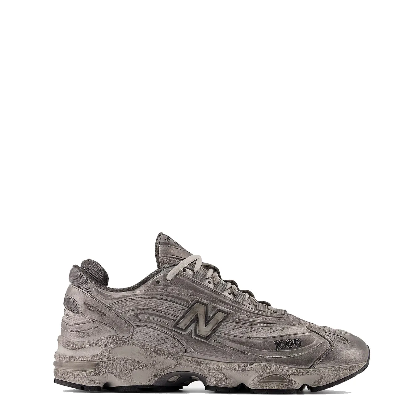 New Balance Womens 1000 Shoes Silver Metallic / Grey Matter / Raincloud Heel Balance Sculpted stability