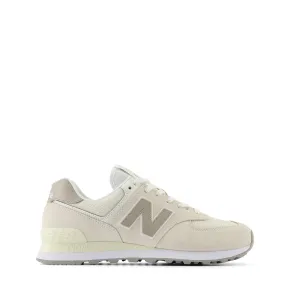 New Balance Womens 574 Trainers Linen / Light Mushroom Travel Light Effortless Wear