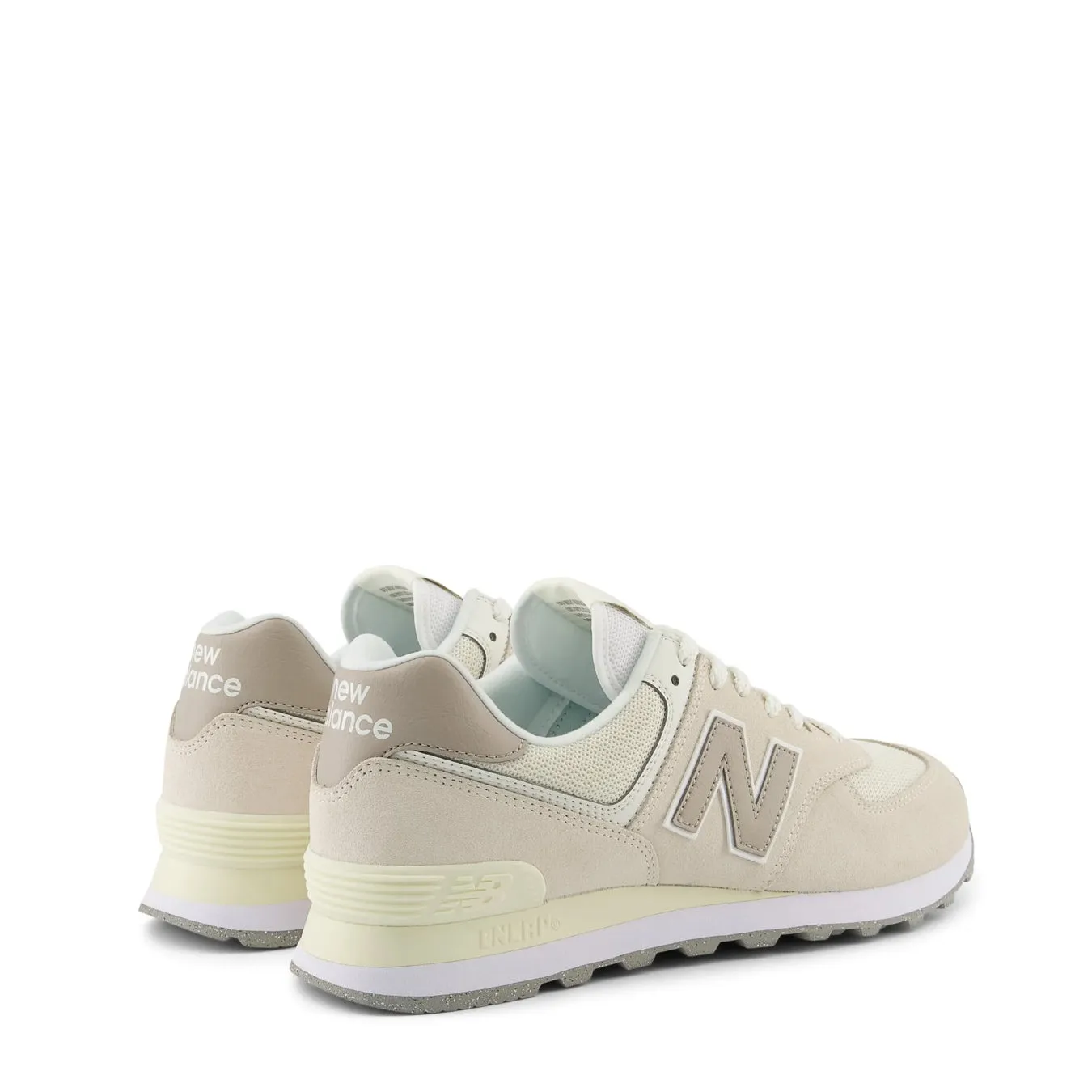 New Balance Womens 574 Trainers Linen / Light Mushroom Stability Driven Build