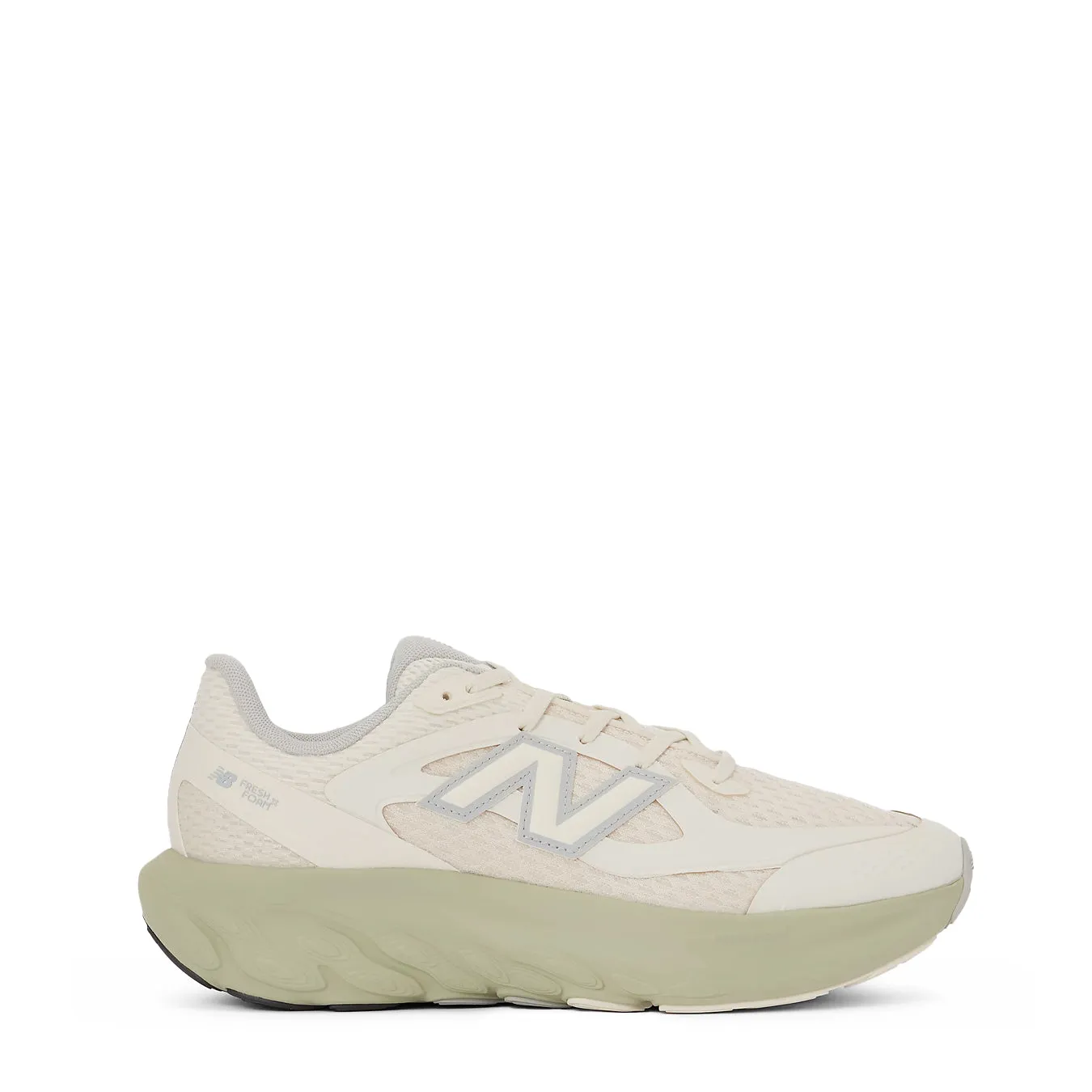 New Balance Womens Fresh Foam Trainer Linen / Olivine cool tones Slip Resistant