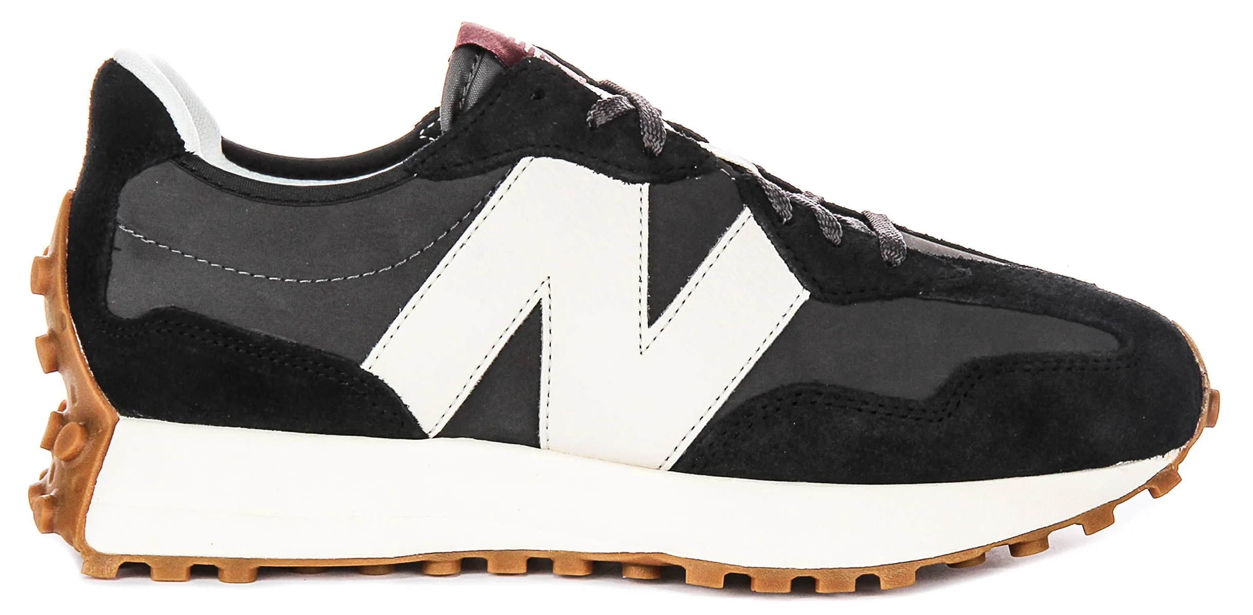 New Balance WS 327 KC In Black Grey For Women insulated