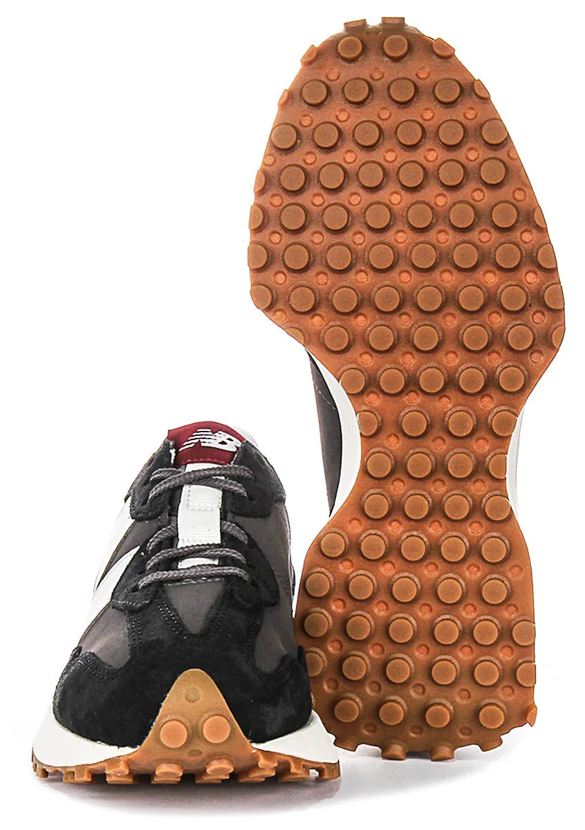 New Balance WS 327 KC In Black Grey For Women insulated