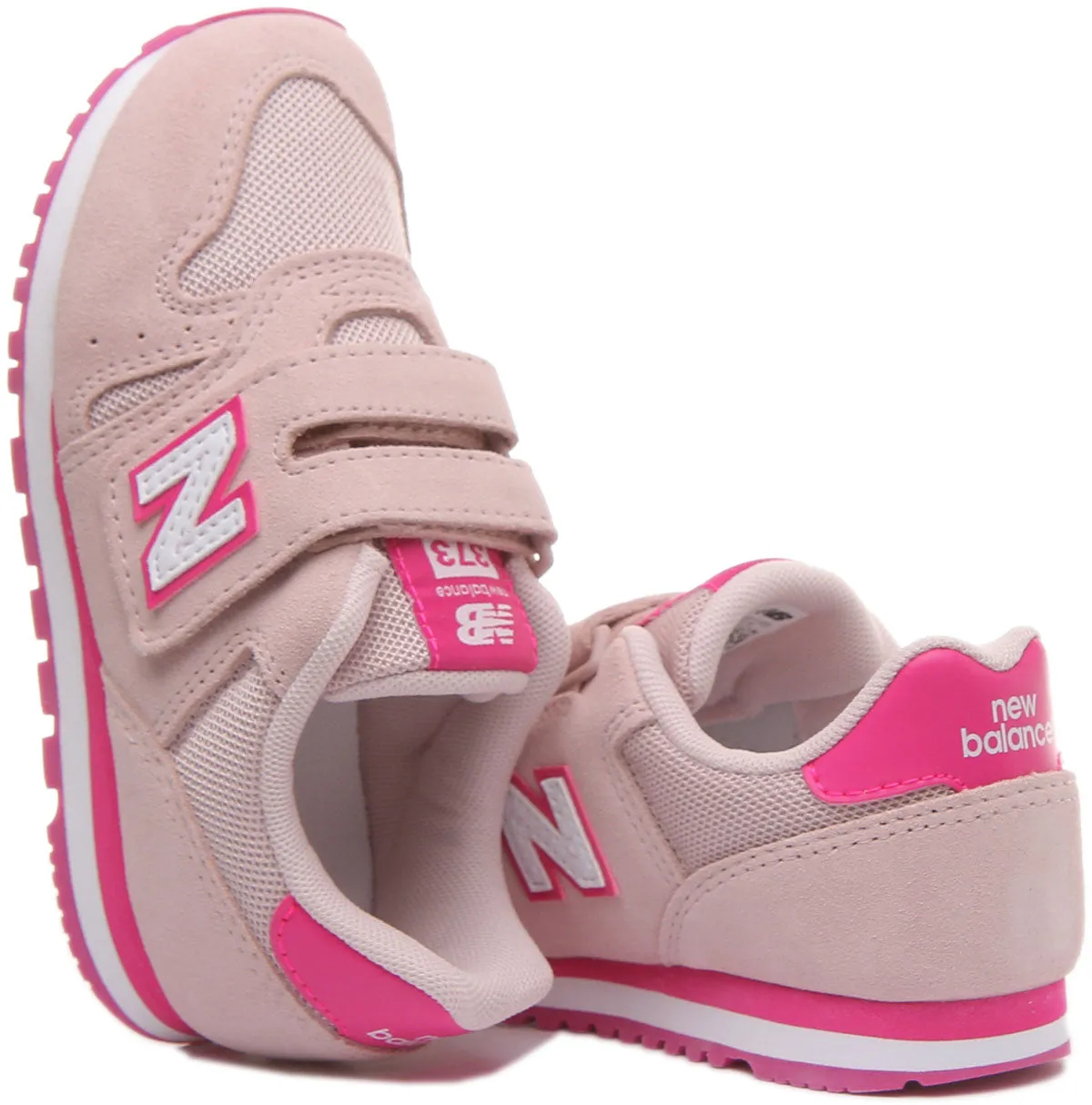 New Balance YV373SPW Velcro Trainers in Pink For Kids Durable durability
