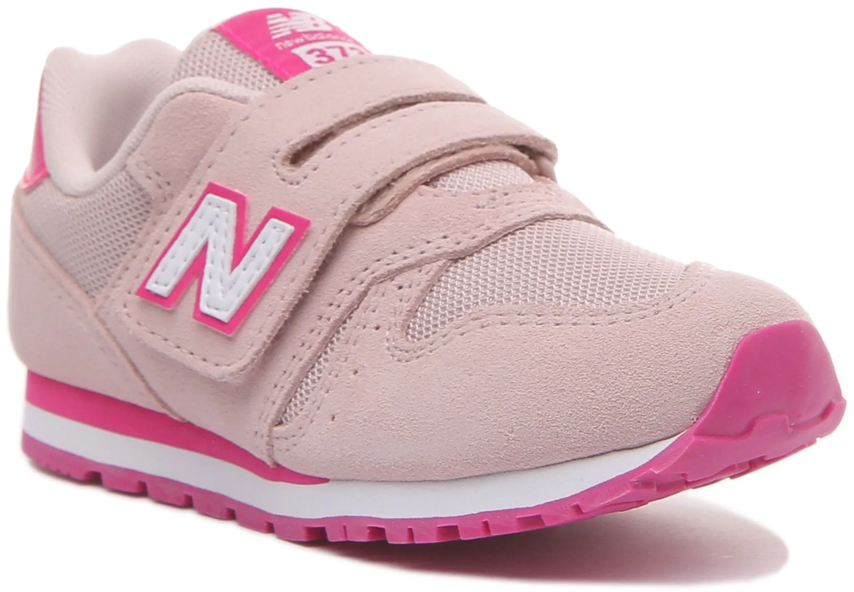 Pure Lines New Balance YV373SPW Velcro Trainers in Pink For Kids