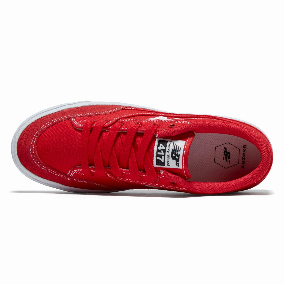 New Balance 417 Villani Low Shoes - Red/White Low Cut