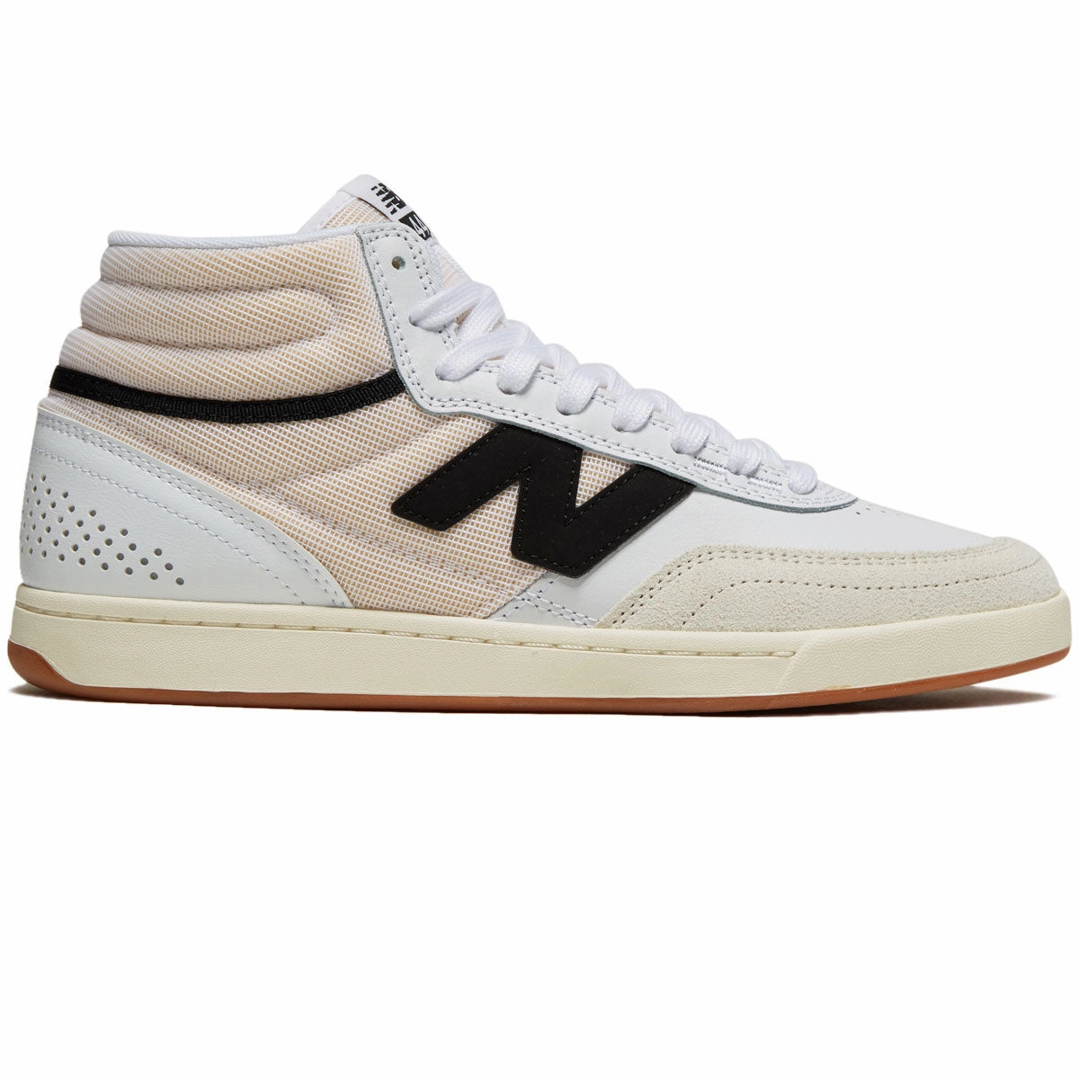 Quick Fit Comfort Style New Balance 440 Hi V2 Shoes - White