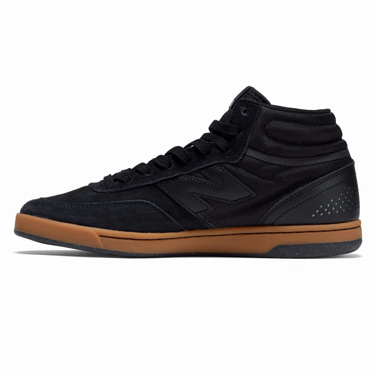 New Balance 440 High V2 Shoes - Black/Gum Lightweight Feel