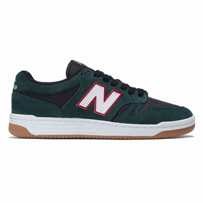 Creative Edge Streamlined Shape New Balance 480 Foy Shoes - Forest Green